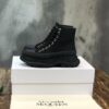 Alexander McQueen Tread Slick Boot Cotton Black For Men 604254W4MV21000