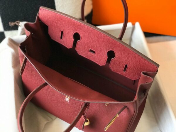 Hermes Birkin Garnet Red Clemence With Gold Hardware Bag For Women, Women’s Handbags, Shoulder Bags 30cm/12in