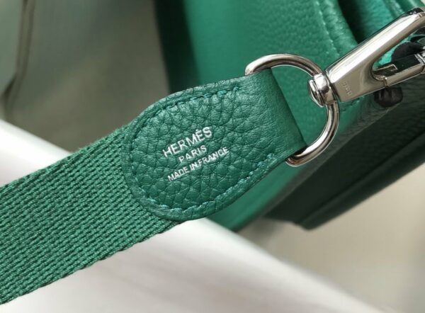 Hermes Evelyne 16 Amazone Bag Green With Silver-Toned Hardware For Women, Women’s Shoulder And Crossbody Bags 6.3in/16cm