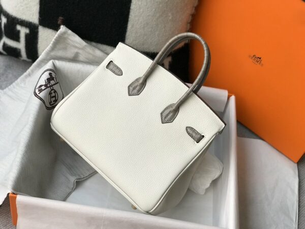 Hermes Birkin White For Women Gold Toned Hardware 11.8in/30cm