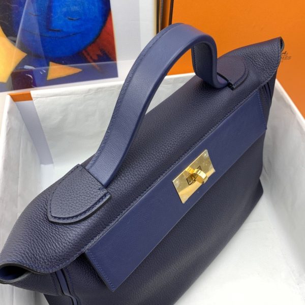 Hermes 24/24 Evercolor Swift Navy Blue For Women, Women’s Handbags, Shoulder Bag 11.4in/29cm