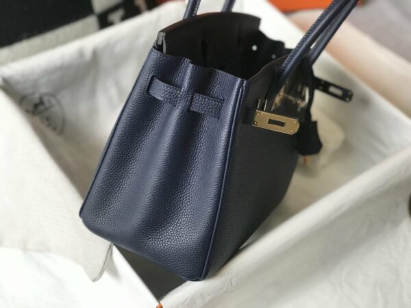 Hermes Birkin Dark Blue For Women Gold-Toned Hardware 11in/30cm