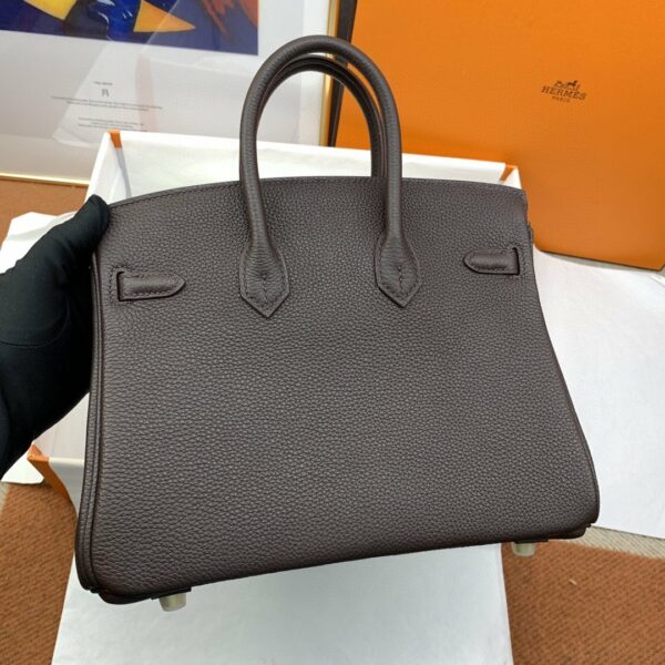 Hermes Birkin Nata Swift Dark Brown For Women Gold Toned Hardware 10in/25cm