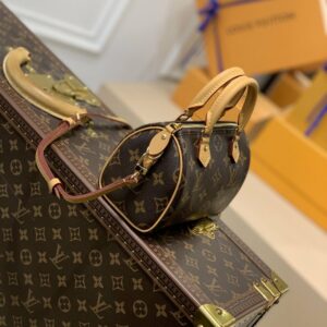 Louis Vuitton Nano Speedy Monogram Canvas For Women, Women’s Handbags, Shoulder Bags 6.3in/16cm LV M81085