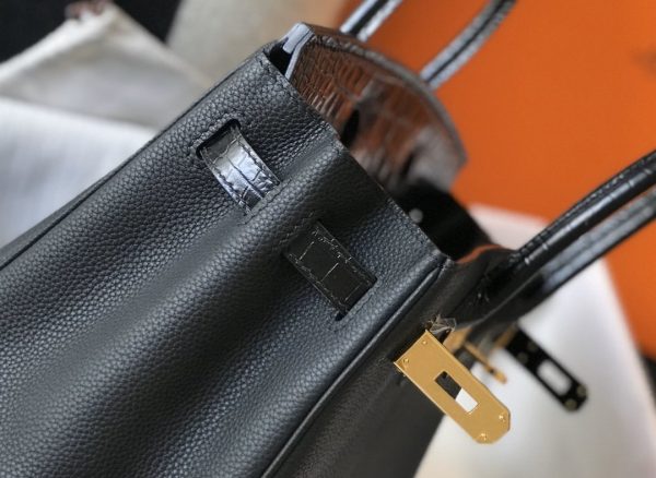 Hermes Birkin Black For Women Gold Toned Hardware 11.8in/30cm