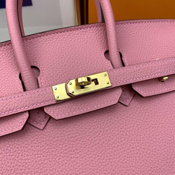 Hermes Birkin Nata Swift Pink For Women Gold Toned Hardware 10in/25cm