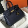 Hermes Birkin Dark Blue For Women Gold-Toned Hardware 11in/30cm