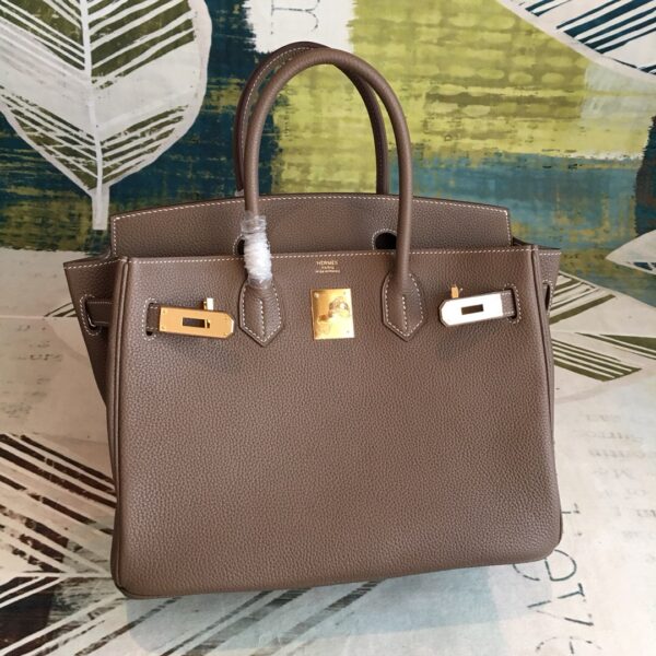 Hermes Birkin Brown For Women Gold Toned Hardware 11in/30cm