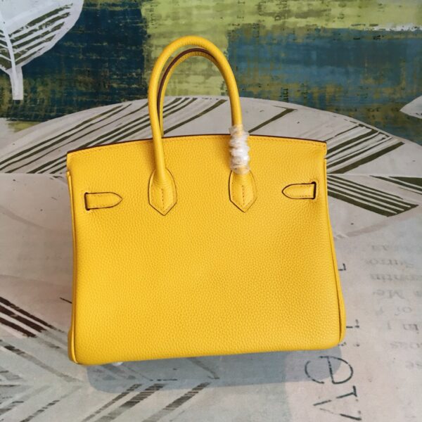 Hermes Birkin Yellow For Women Silver Toned Hardware 9.8in/25cm