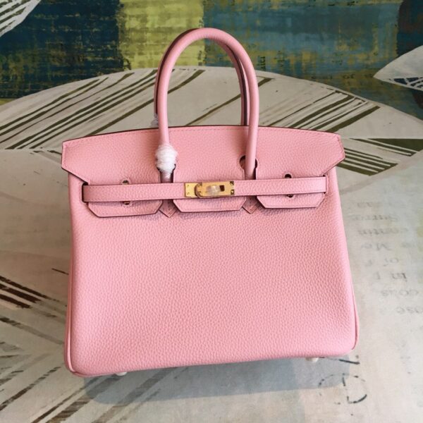 Hermes Birkin Light Pink For Women Gold Toned Hardware 9.8in/25cm