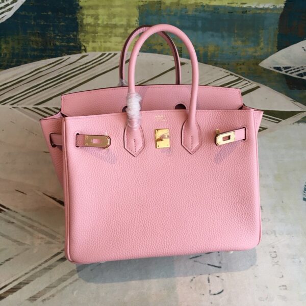 Hermes Birkin Light Pink For Women Gold Toned Hardware 9.8in/25cm