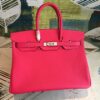 Hermes Birkin Rose Purple For Women Silver Toned Hardware 13.8in/35cm