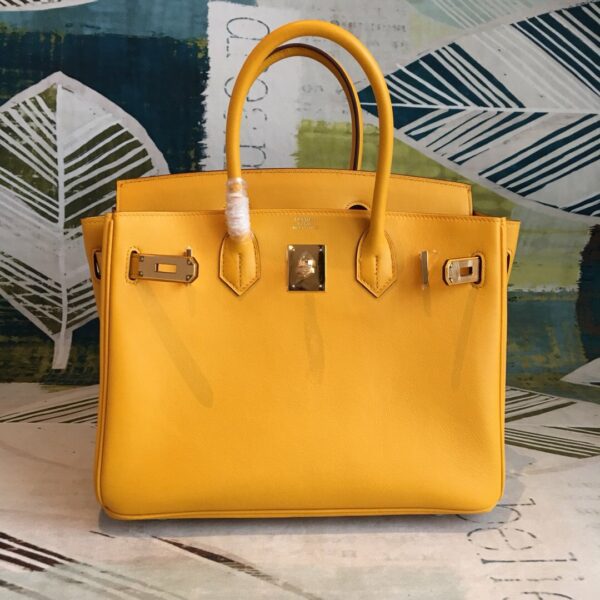 Hermes Birkin Yellow For Women Gold Toned Hardware 11in/30cm