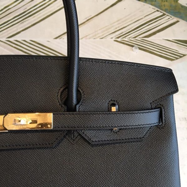 Hermes Birkin Black For Women Gold Toned Hardware 13.8in/35cm