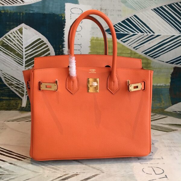 Hermes Birkin Orange For Women Gold Toned Hardware 11in/30cm