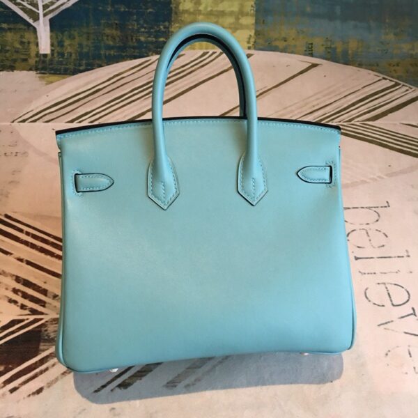 Hermes Birkin Light Blue For Women Silver Toned Hardware 9.8in/25cm