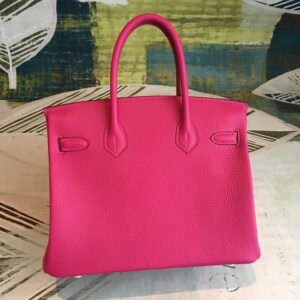 Hermes Birkin Pink For Women Silver Toned Hardware 11.8in/30cm