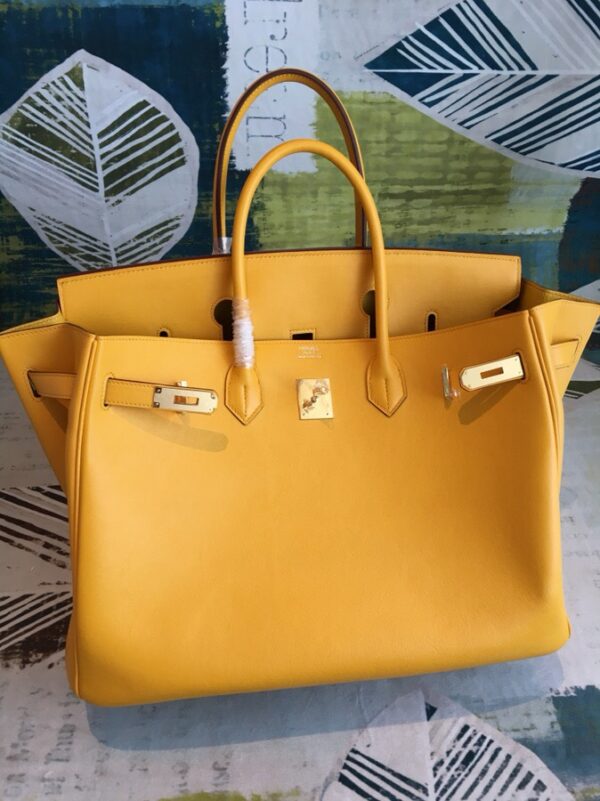 Hermes Birkin Yellow For Women Gold Toned Hardware 11.8in/30cm