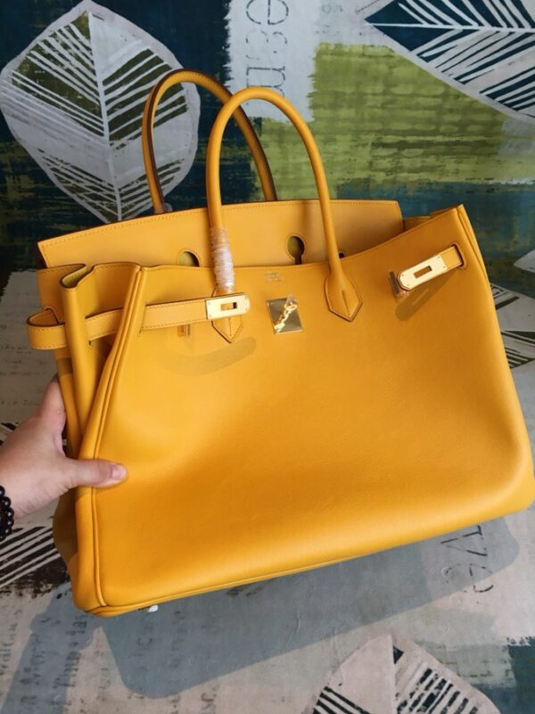 Hermes Birkin Yellow For Women Gold Toned Hardware 11.8in/30cm