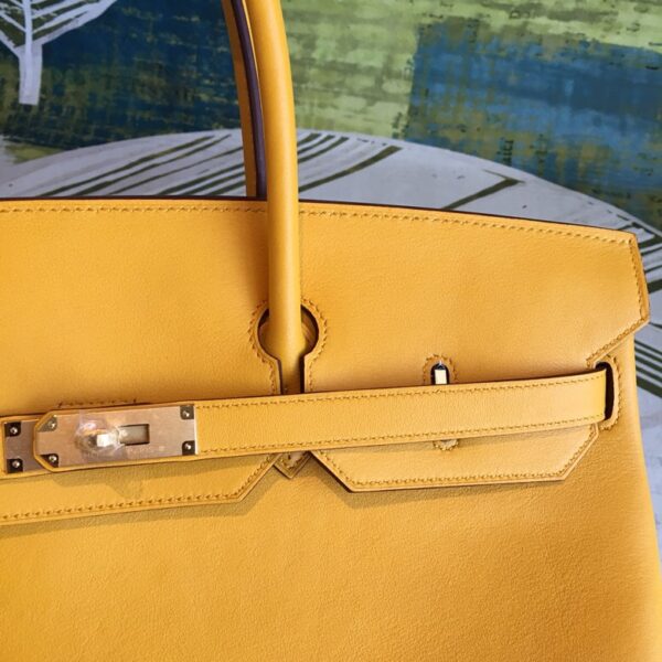 Hermes Birkin Yellow For Women Gold Toned Hardware 11.8in/30cm