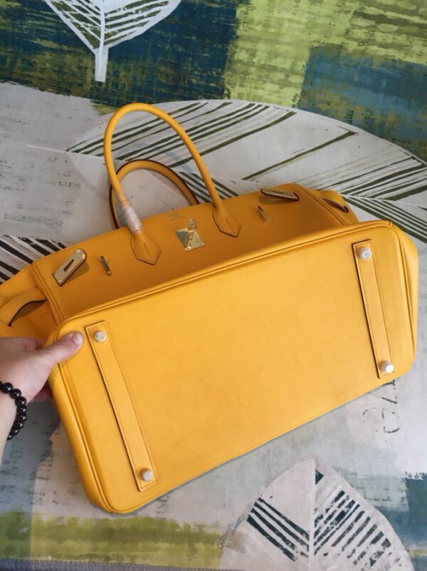 Hermes Birkin Yellow For Women Gold Toned Hardware 11.8in/30cm