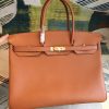 Hermes Birkin Brown For Women Gold Toned Hardware 11.8in/30cm