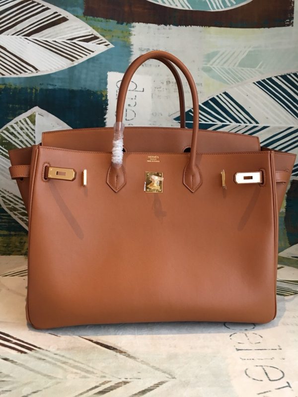 Hermes Birkin Brown For Women Gold Toned Hardware 11.8in/30cm