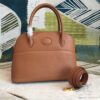 Hermes Bolide Bag Brown For Women Silver Toned Hardware 12.6in/32cm