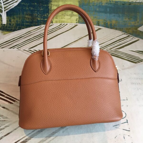 Hermes Bolide Bag Brown For Women Silver Toned Hardware 12.6in/32cm