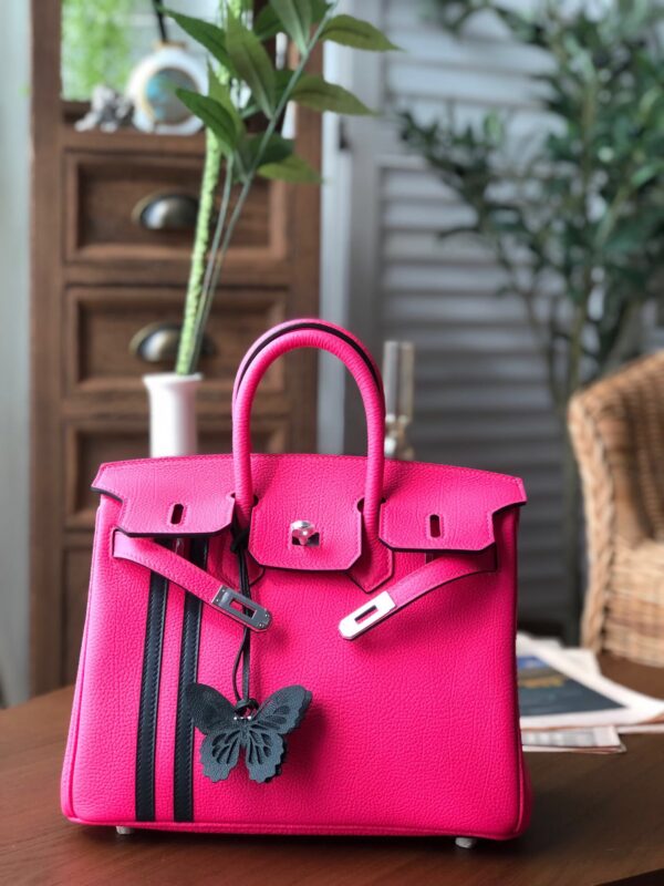 Hermes Birkin Dark Pink For Women Silver Toned Hardware 9.8in/25cm