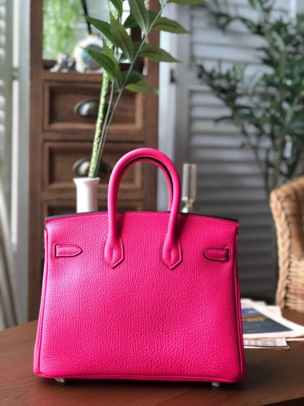 Hermes Birkin Dark Pink For Women Silver Toned Hardware 9.8in/25cm