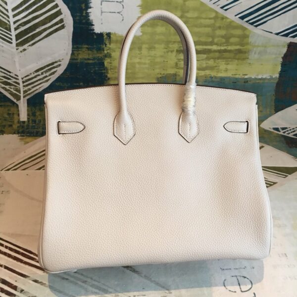 Hermes Birkin White For Women Silver Toned Hardware 13.8in/35cm