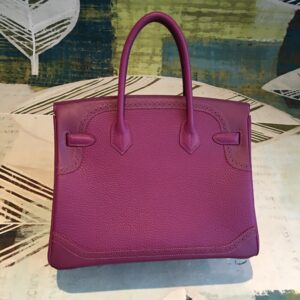 Hermes Birkin Violet For Women Silver Toned Hardware 11.8in/30cm