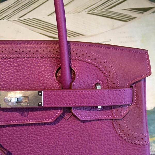 Hermes Birkin Violet For Women Silver Toned Hardware 11.8in/30cm