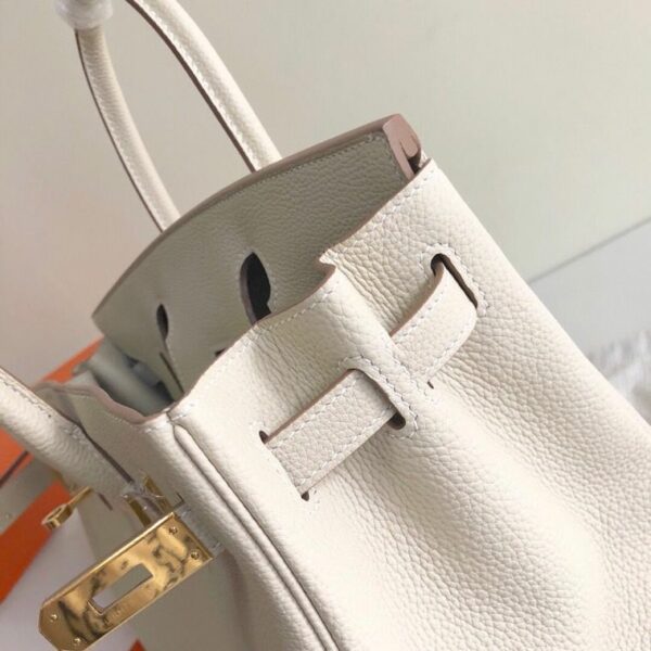 Hermes Birkin White For Women Silver Toned Hardware 13.8in/35cm