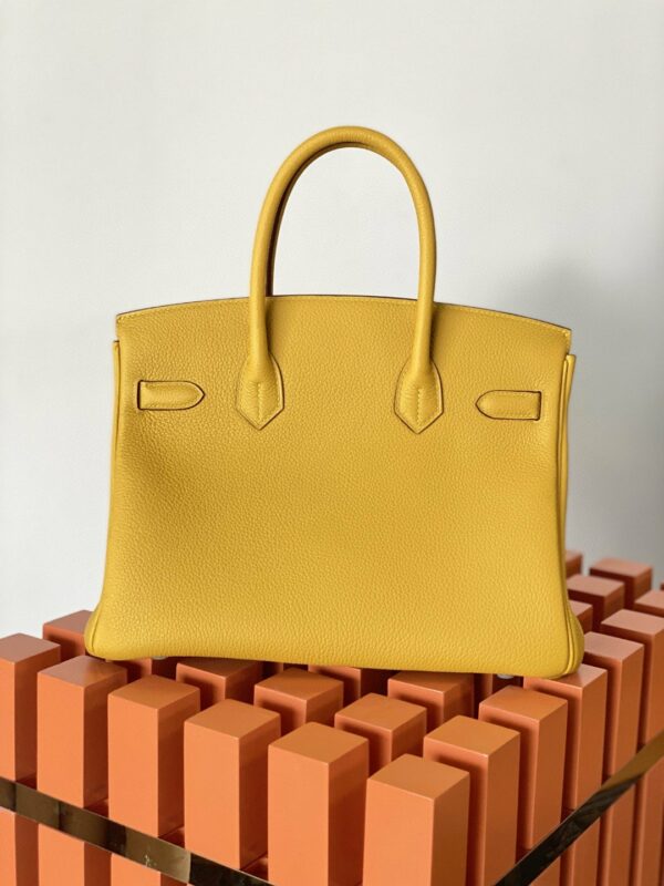 Hermes Birkin Nata Swift Yellow For Women Gold Toned Hardware 11.8in/30cm