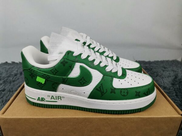  Nike Air Force 1 Low x Louis Vuitton Virgil Abloh ‘White Green’ For Men