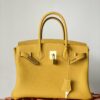 Hermes Birkin Nata Swift Yellow For Women Gold Toned Hardware 11.8in/30cm