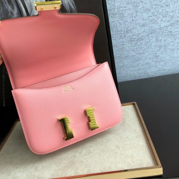 Hermes Constance 23 Epsom Pink For Women, Women’s Handbags, Shoulder Bags 9in/23cm