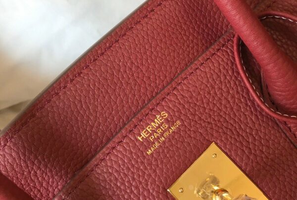 Hermes Birkin Garnet Red Clemence With Gold Hardware Bag For Women, Women’s Handbags, Shoulder Bags 30cm/12in