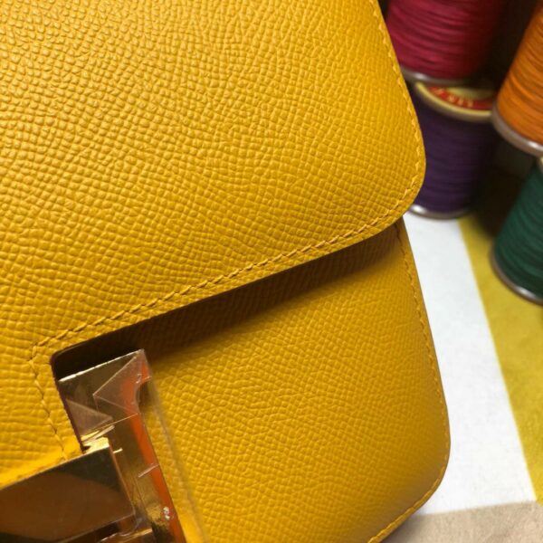 Hermes Constance 23 Epsom Yellow For Women, Women’s Handbags, Shoulder Bags 9.4in/23cm