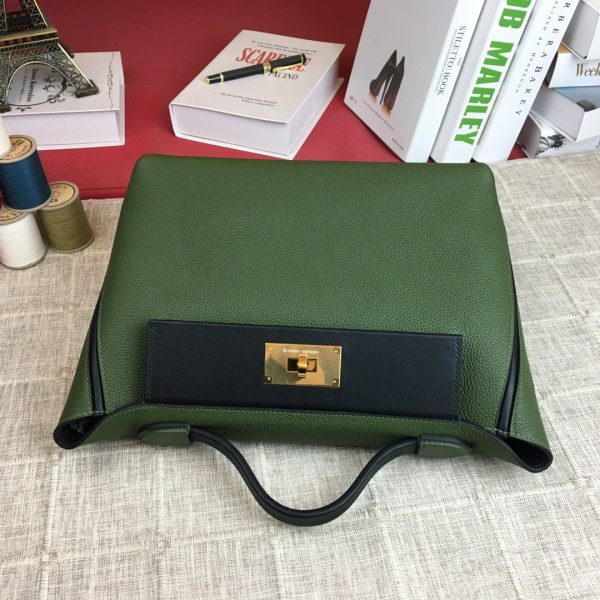 Hermes 24/24 Clemence Swift Green Gold Toned Hardware For Women, Women’s Handbags, Shoulder Bags 11.4in/29cm