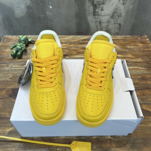 NK Off White x Yellow AR.FRC 1 Low “University Gold” For Men DD1876