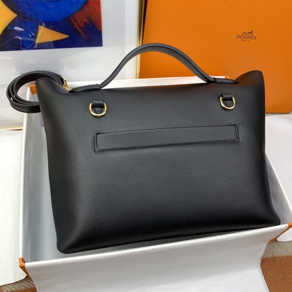 Hermes 24/24 Clemence Swift Black For Women, Women’s Handbags, Shoulder Bags 11.4in/29cm