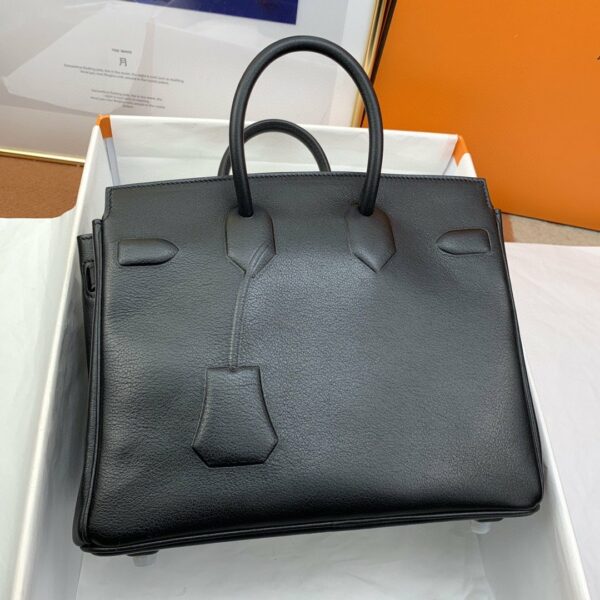 Hermes Etoupe Shadow Birkin Black For Women 10in/25cm