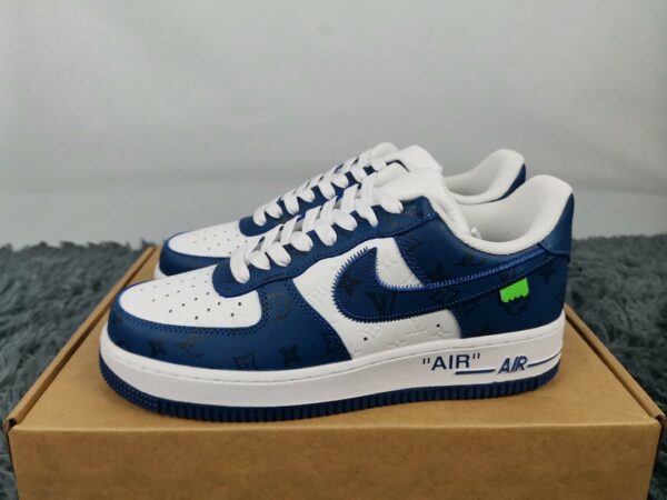  Nike Air Force 1 Low x Louis Vuitton Virgil Abloh ‘White Blue’ For Men