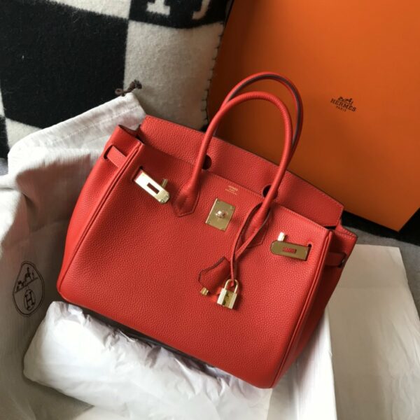 Hermes Birkin Rouge De Coeur Red Epsom Gold Hardware Bag For Women, Women’s Handbags, Shoulder Bags 30cm/12in