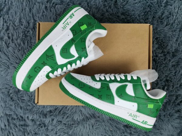  Nike Air Force 1 Low x Louis Vuitton Virgil Abloh ‘White Green’ For Men