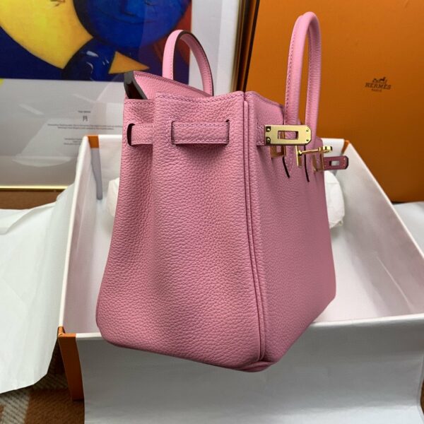 Hermes Birkin Nata Swift Pink For Women Gold Toned Hardware 10in/25cm