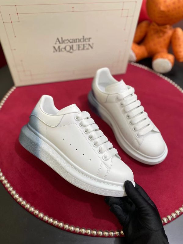 Alexander McQueen Oversized Sneaker White/Blue For Men